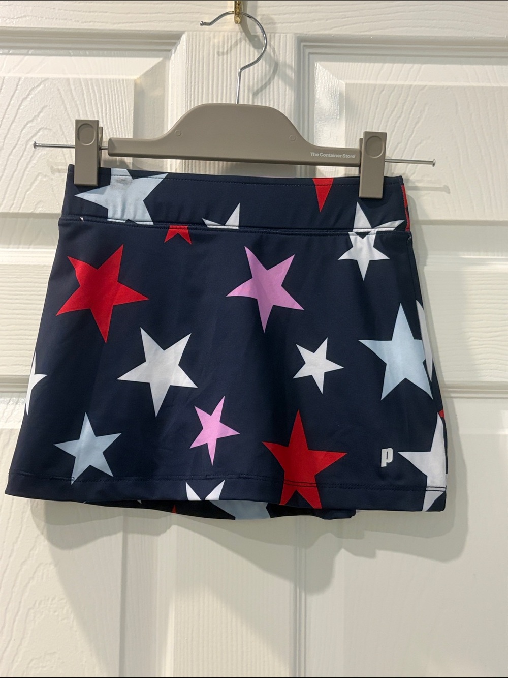 Prince Navy Star-Print Athletic Skort with Pink & Red Stars-golf or tennis Small